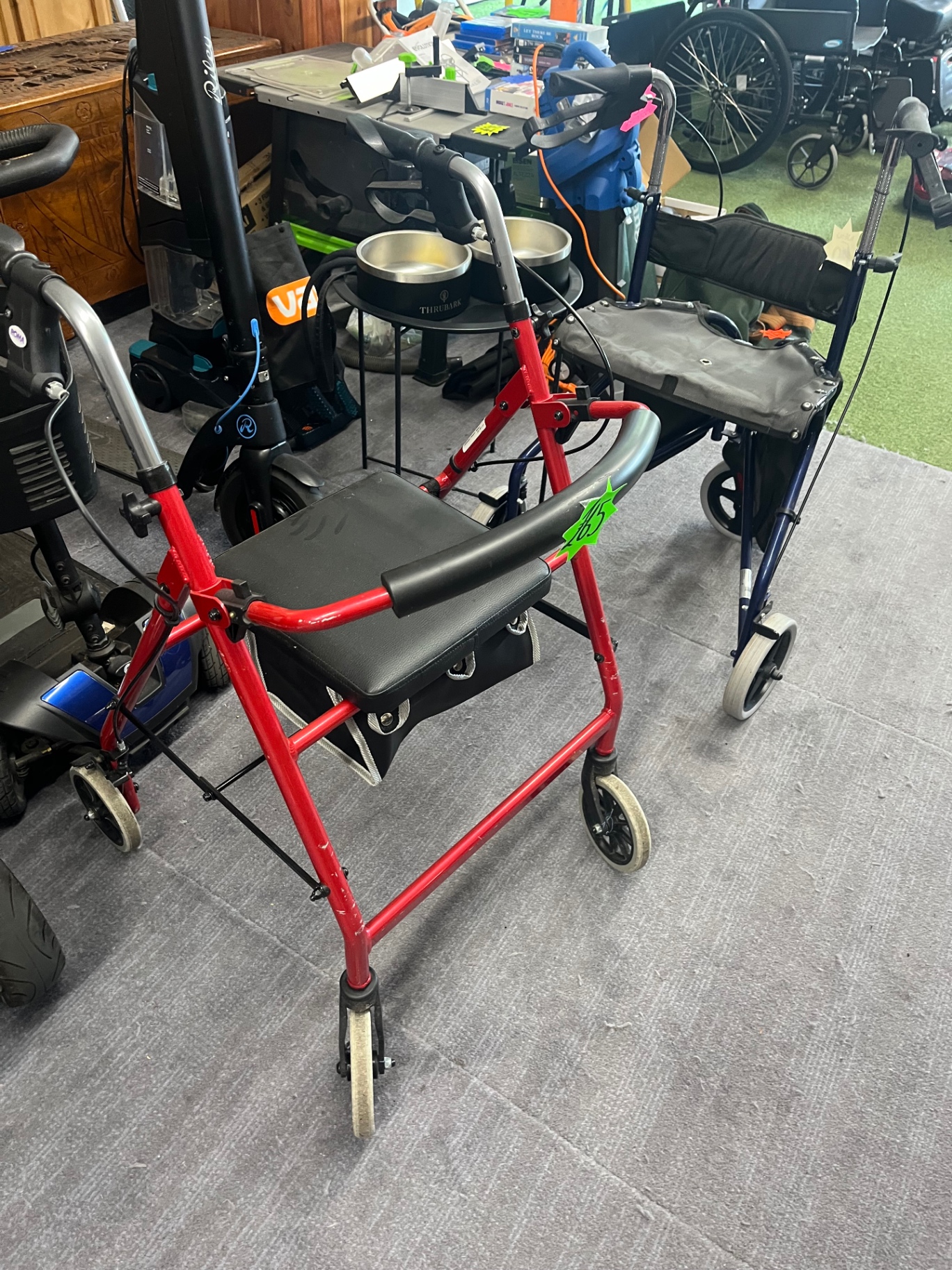 Red Rollator Walker
