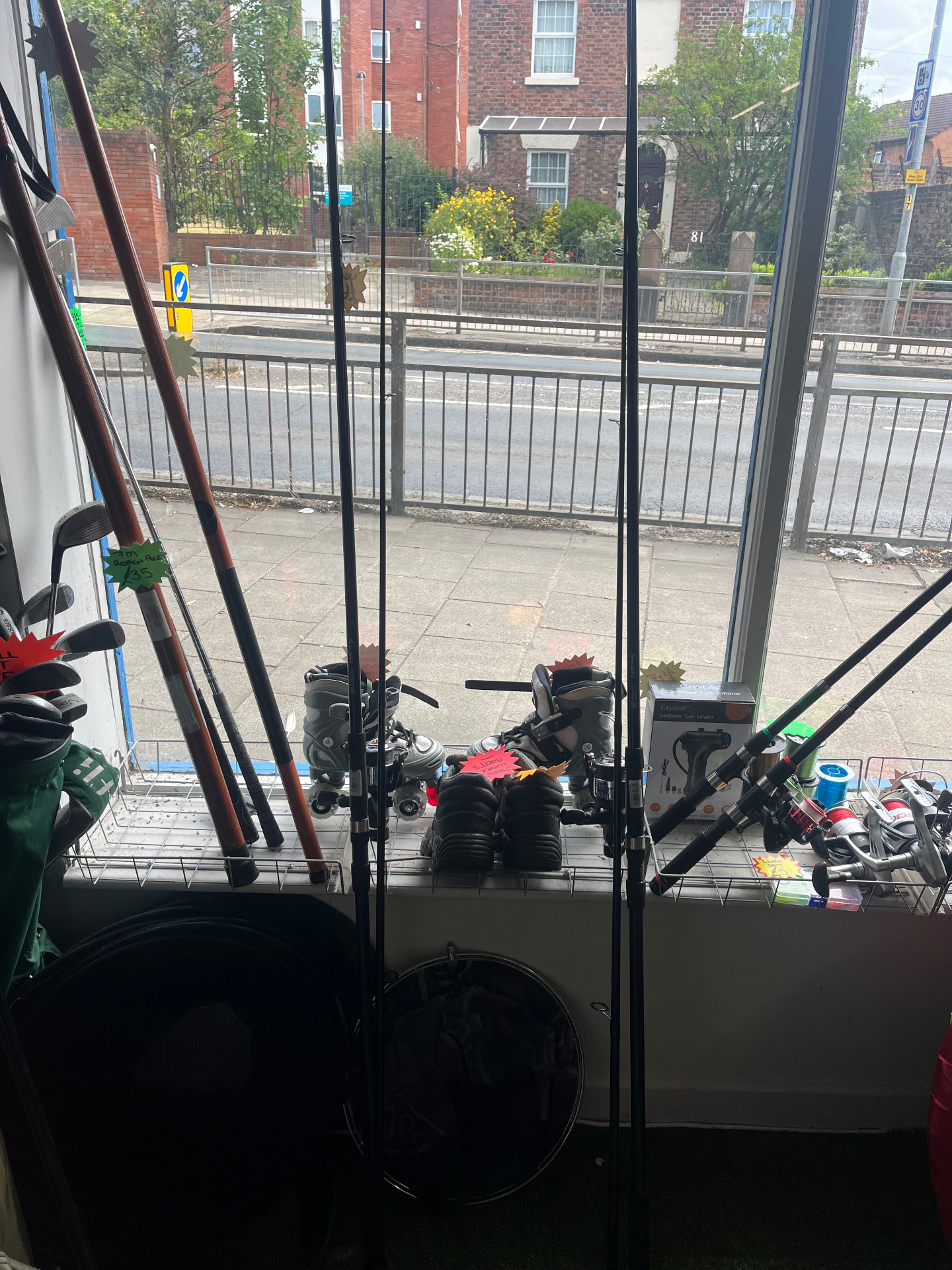 Mixed Rods, Reels & Window Display Tackle