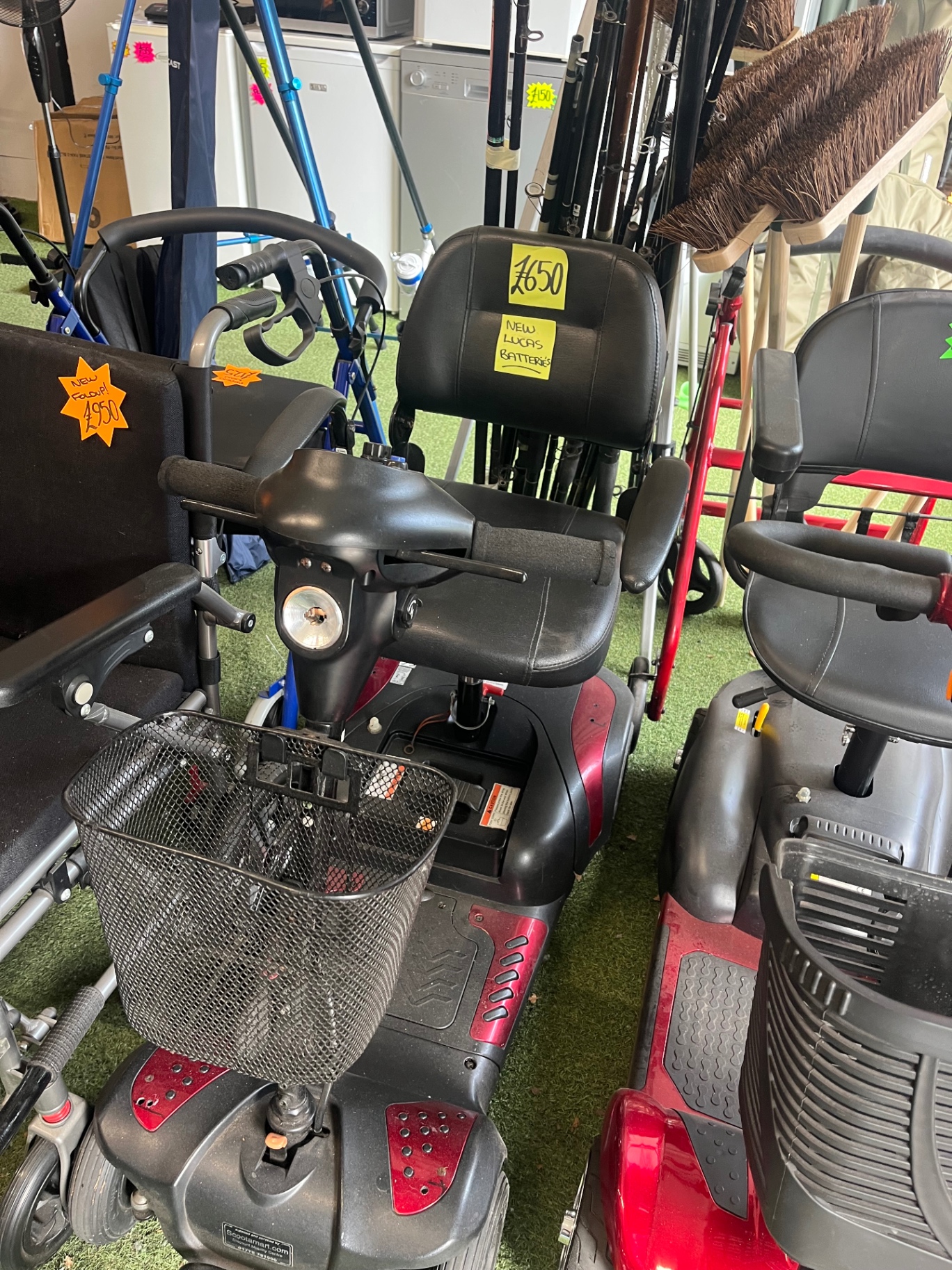 Portable Mobility Scooter — Red