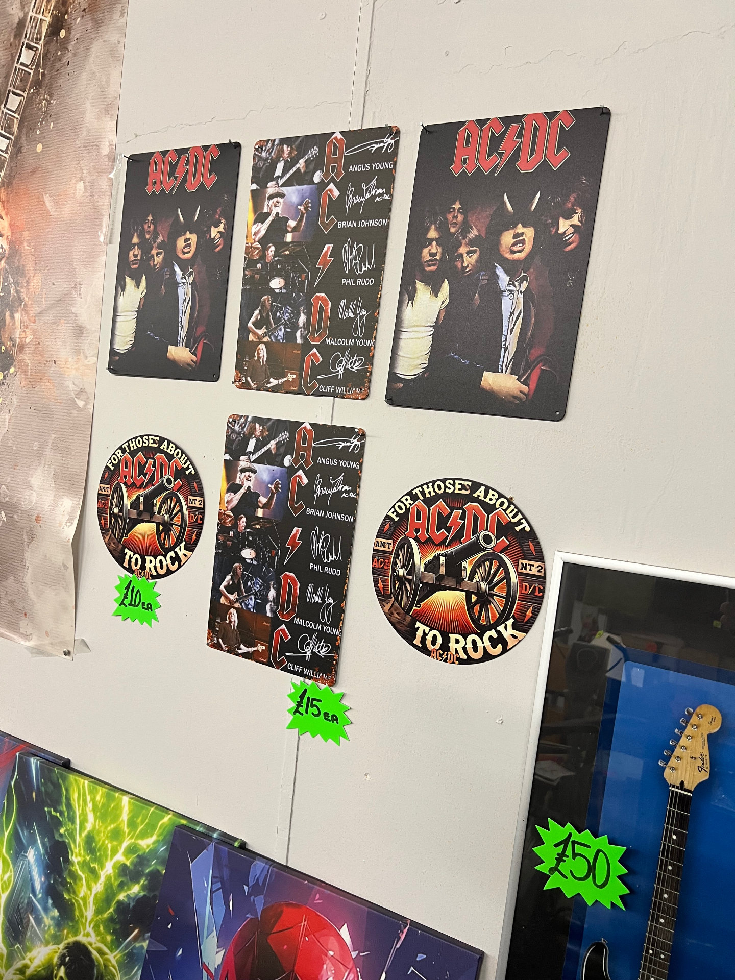 AC/DC Metal Wall Signs & Plaques